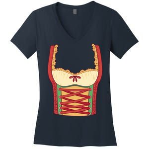 Oktoberfest Woman Costume Women's V-Neck T-Shirt