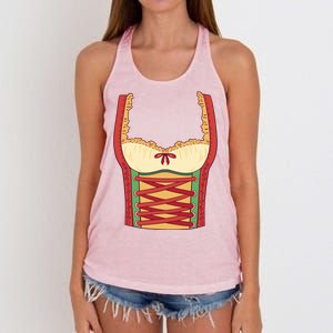 Oktoberfest Woman Costume Women's Knotted Racerback Tank