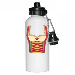 Oktoberfest Woman Costume Aluminum Water Bottle