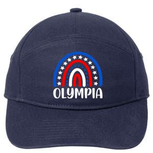 Olympia Washington Cool Gift I Love Olympia Usa Gift 7-Panel Snapback Hat