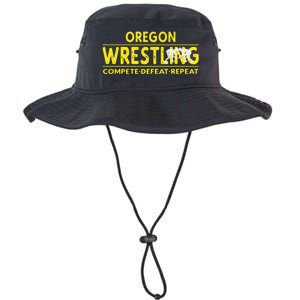 Oregon Wrestling Compete Defeat Repeat Legacy Cool Fit Booney Bucket Hat