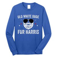 Old White Dude For Harris Comma La 2024 White Beard Premium Long Sleeve Shirt