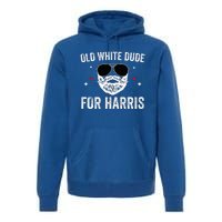 Old White Dude For Harris Comma La 2024 White Beard Premium Premium Hoodie