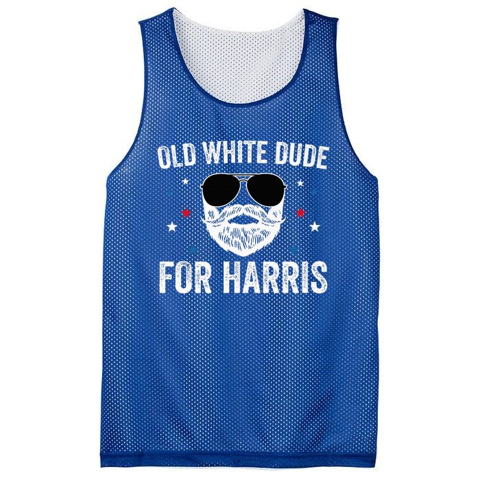 Old White Dude For Harris Comma La 2024 White Beard Premium Mesh Reversible Basketball Jersey Tank