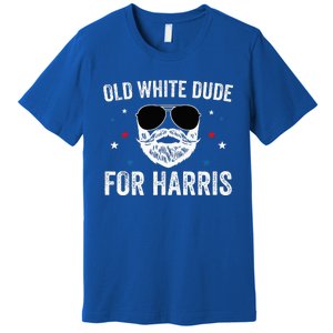 Old White Dude For Harris Comma La 2024 White Beard Premium Premium T-Shirt