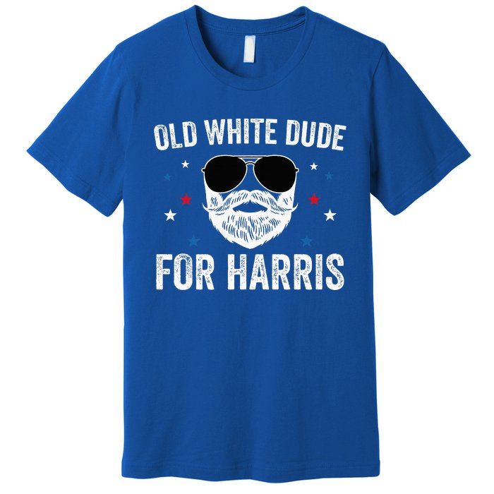 Old White Dude For Harris Comma La 2024 White Beard Premium Premium T-Shirt