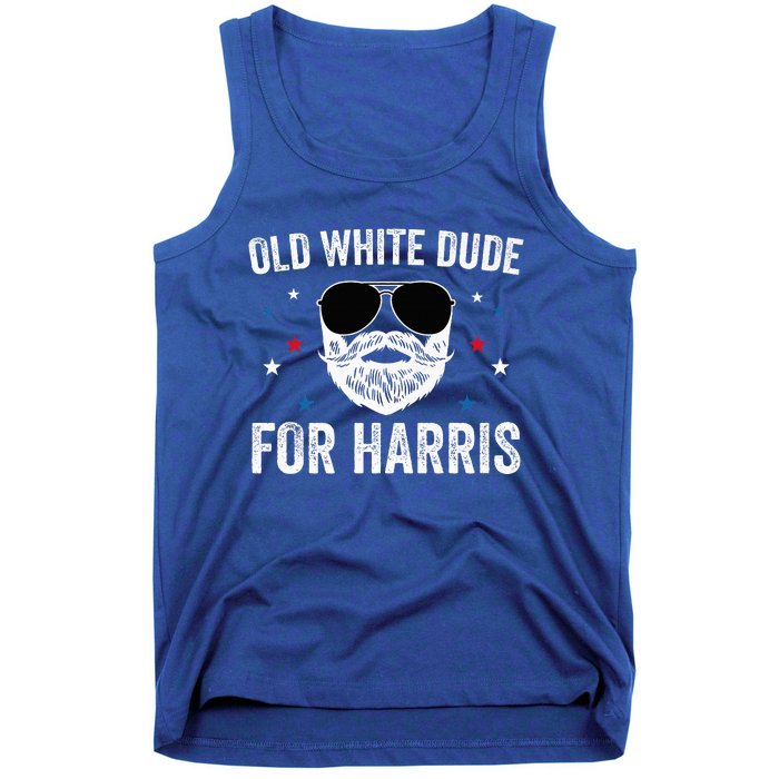 Old White Dude For Harris Comma La 2024 White Beard Premium Tank Top