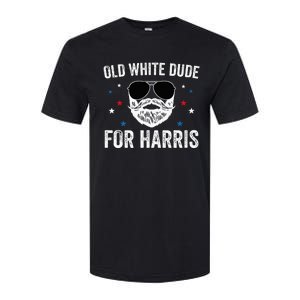 Old White Dude For Harris Comma La 2024 White Beard Premium Softstyle CVC T-Shirt