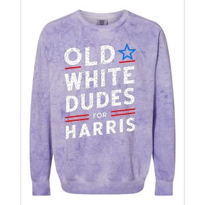 Old White Dudes For Harris Kamala 2024 Colorblast Crewneck Sweatshirt