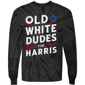 Old White Dudes For Harris Kamala 2024 Tie-Dye Long Sleeve Shirt