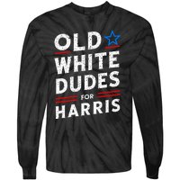 Old White Dudes For Harris Kamala 2024 Tie-Dye Long Sleeve Shirt