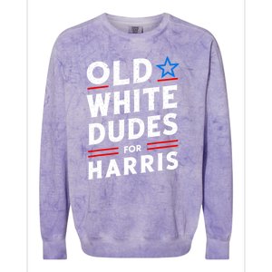 Old White Dudes For Harris Kamala 2024 Colorblast Crewneck Sweatshirt