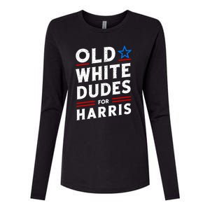 Old White Dudes For Harris Kamala 2024 Womens Cotton Relaxed Long Sleeve T-Shirt