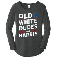 Old White Dudes For Harris Kamala 2024 Women's Perfect Tri Tunic Long Sleeve Shirt