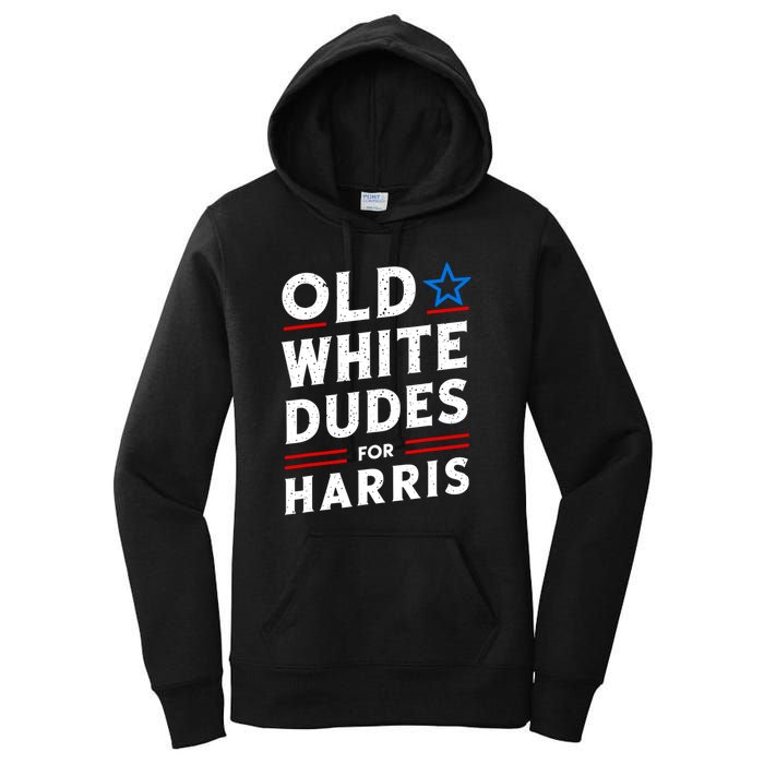 Old White Dudes For Harris Kamala 2024 Women's Pullover Hoodie