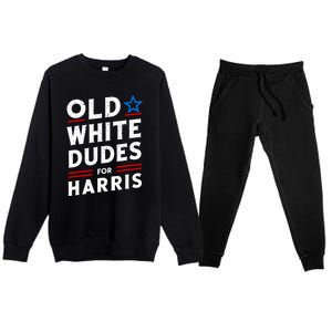 Old White Dudes For Harris Kamala 2024 Premium Crewneck Sweatsuit Set