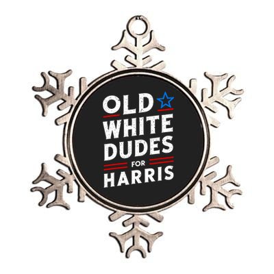 Old White Dudes For Harris Kamala 2024 Metallic Star Ornament