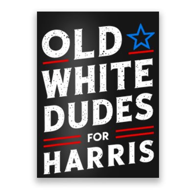 Old White Dudes For Harris Kamala 2024 Poster