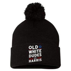 Old White Dudes For Harris Kamala 2024 Pom Pom 12in Knit Beanie