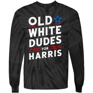 Old White Dudes For Harris Kamala 2024 Tie-Dye Long Sleeve Shirt