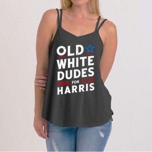 Old White Dudes For Harris Kamala 2024 Women's Strappy Tank