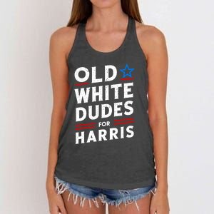 Old White Dudes For Harris Kamala 2024 Women's Knotted Racerback Tank