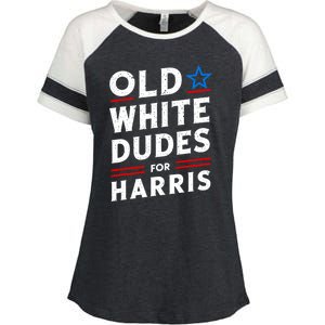 Old White Dudes For Harris Kamala 2024 Enza Ladies Jersey Colorblock Tee