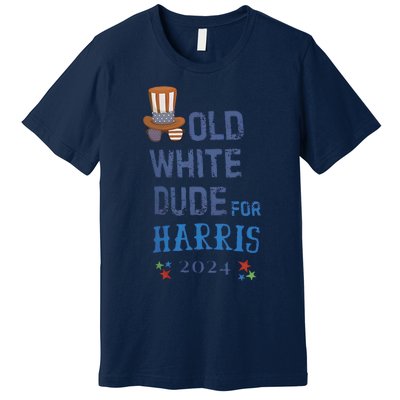 Old White Dude For Kamala Harris President 2024 Premium T-Shirt