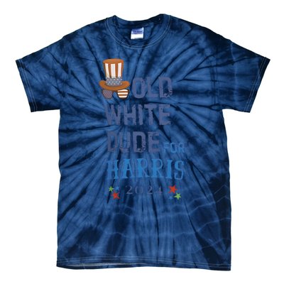 Old White Dude For Kamala Harris President 2024 Tie-Dye T-Shirt