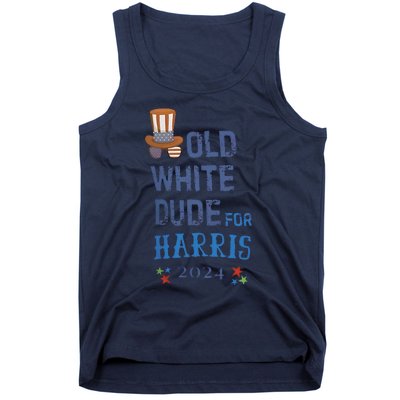 Old White Dude For Kamala Harris President 2024 Tank Top