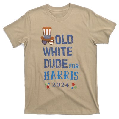 Old White Dude For Kamala Harris President 2024 T-Shirt