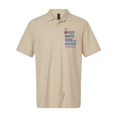 Old White Dude For Kamala Harris President 2024 Softstyle Adult Sport Polo