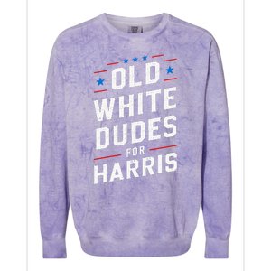 Old White Dudes For Harris Kamala 2024 Colorblast Crewneck Sweatshirt