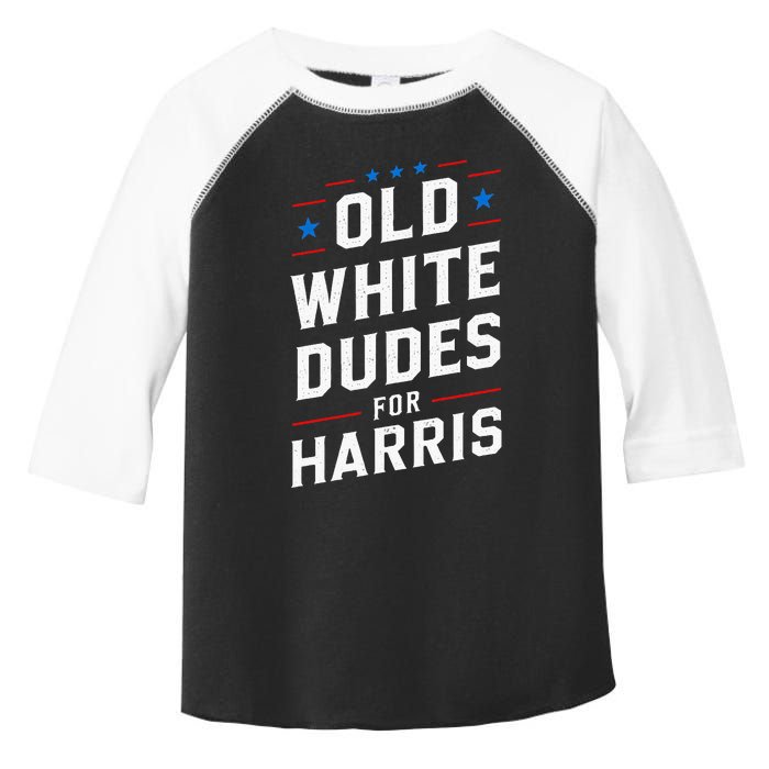 Old White Dudes For Harris Kamala 2024 Toddler Fine Jersey T-Shirt