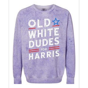 Old White Dudes For Harris Kamala 2024 Colorblast Crewneck Sweatshirt