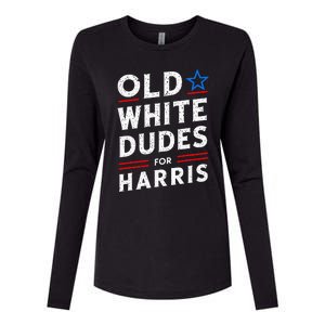 Old White Dudes For Harris Kamala 2024 Womens Cotton Relaxed Long Sleeve T-Shirt