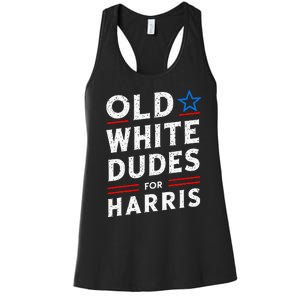 Old White Dudes For Harris Kamala 2024 Women's Racerback Tank