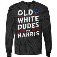 Old White Dudes For Harris Kamala 2024 Tie-Dye Long Sleeve Shirt