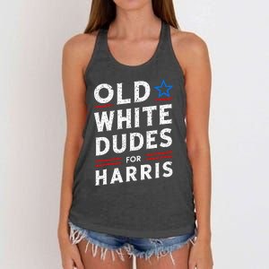 Old White Dudes For Harris Kamala 2024 Women's Knotted Racerback Tank