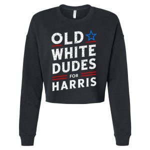 Old White Dudes For Harris Kamala 2024 Cropped Pullover Crew