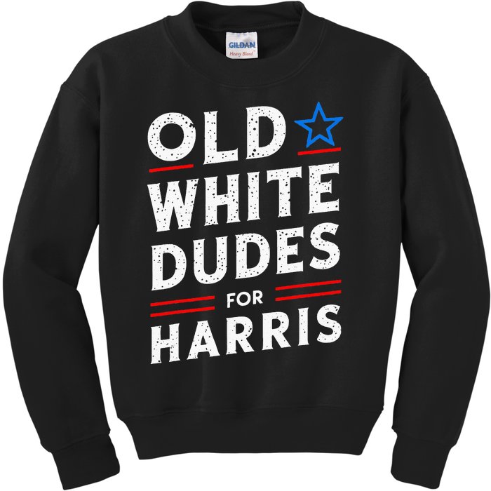 Old White Dudes For Harris Kamala 2024 Kids Sweatshirt