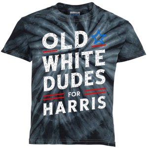 Old White Dudes For Harris Kamala 2024 Kids Tie-Dye T-Shirt