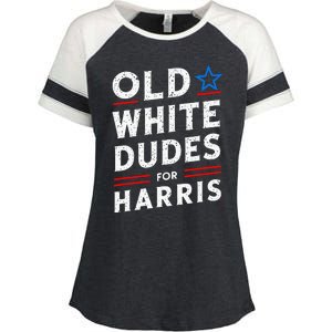 Old White Dudes For Harris Kamala 2024 Enza Ladies Jersey Colorblock Tee