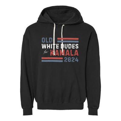 Old White Dudes For Kamala Garment-Dyed Fleece Hoodie