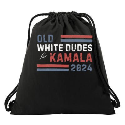 Old White Dudes For Kamala Drawstring Bag