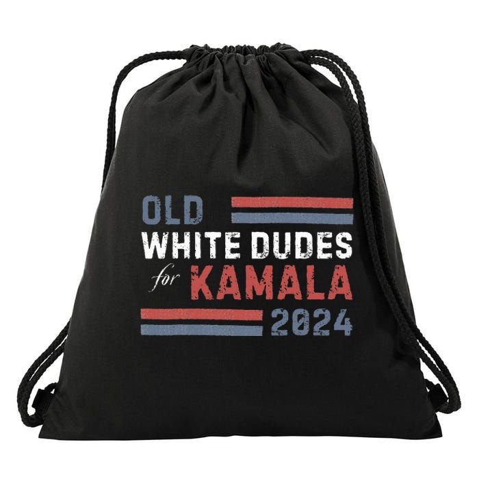 Old White Dudes For Kamala Drawstring Bag