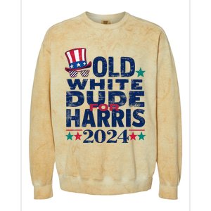 Old White Dude For Kamalaharris First Female President Colorblast Crewneck Sweatshirt