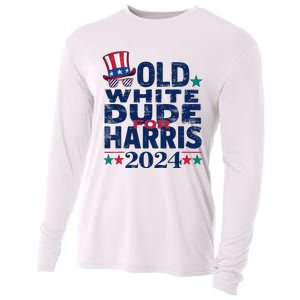 Old White Dude For Kamalaharris First Female President Cooling Performance Long Sleeve Crew