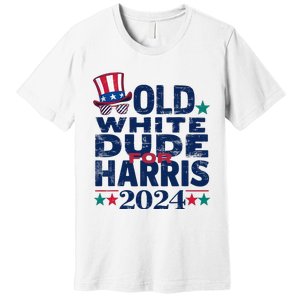 Old White Dude For Kamalaharris First Female President Premium T-Shirt