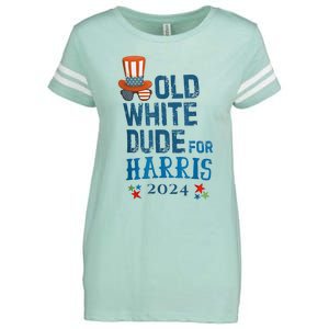 Old White Dude For Kamalaharris President 2024 Enza Ladies Jersey Football T-Shirt